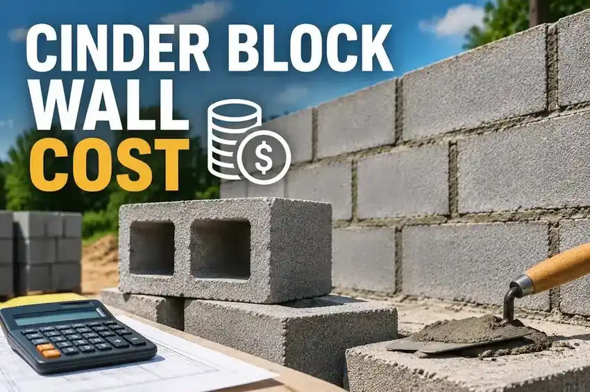 Cinder Block Wall Cost in 2026: Price Per Sq Ft & Linear Ft